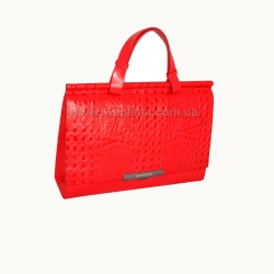690-234 Женский портфель красный кожаный